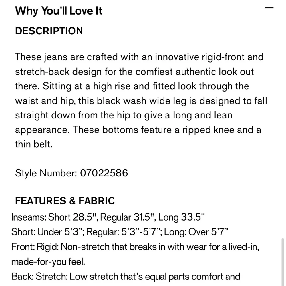 Express Black Wide Leg Distressed Jeans - Picture 6 of 7